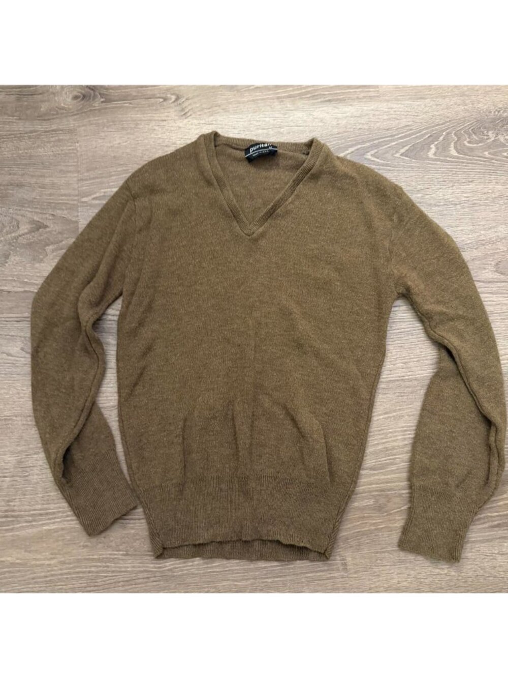 Vintage brown V-neck sweater Size M